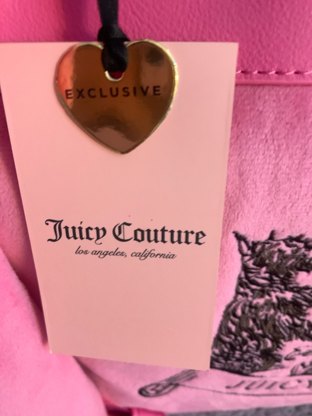 🆕- STUNNING JUICY COUTURE DAY DREAMER SCOTTIE DOGS TOTE IN LOVE POTION - Picture 2 of 8